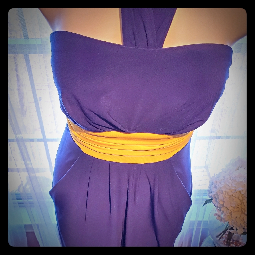 Strapless Blue Jumpsuit